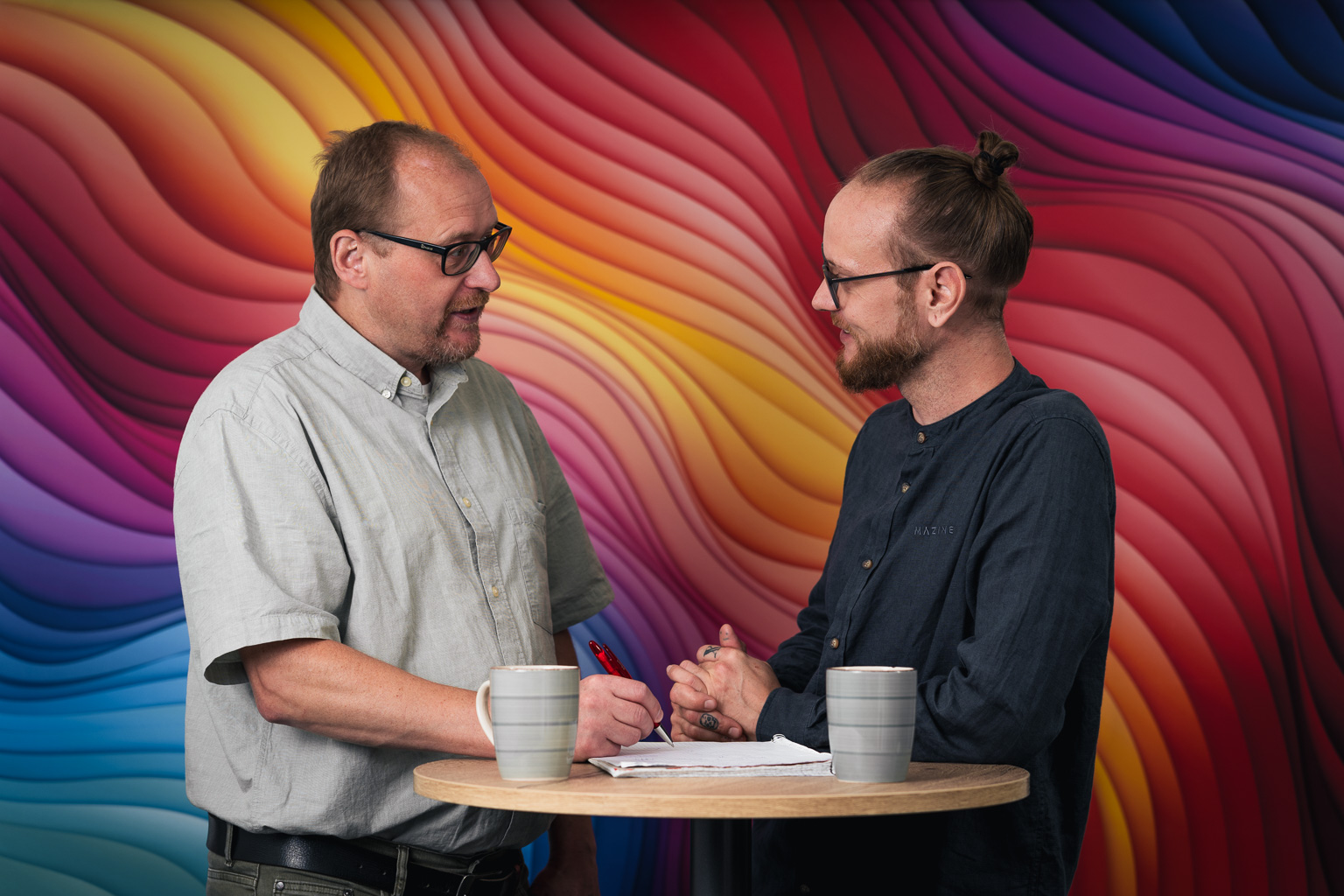 Beratungsgespräch zwischen zwei Personen