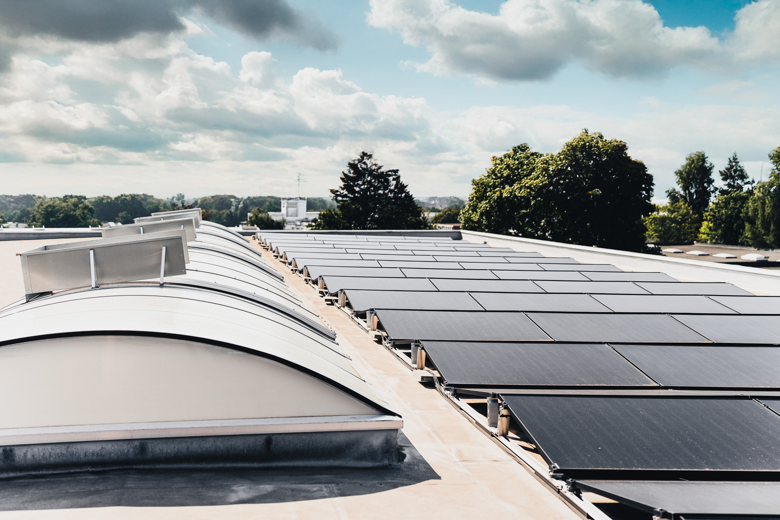 Solaranlage auf dem Dach